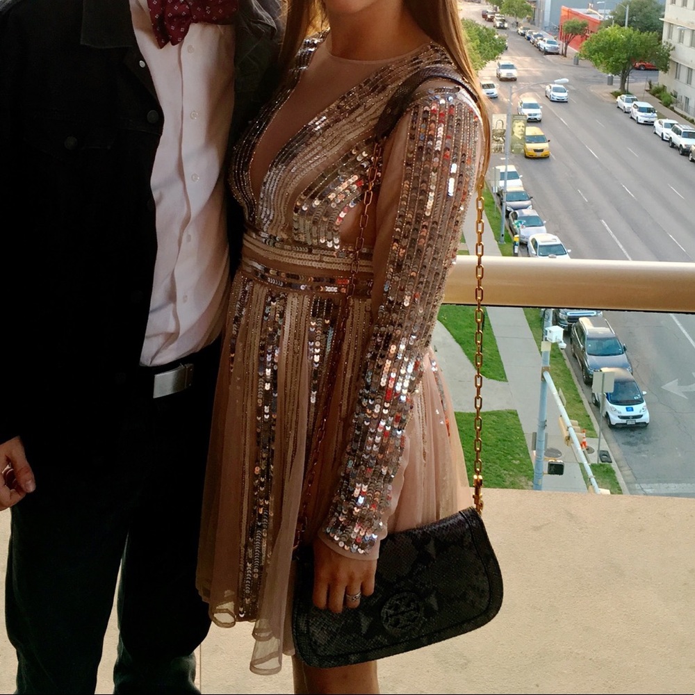 ASOS sequin mesh dress, size 6